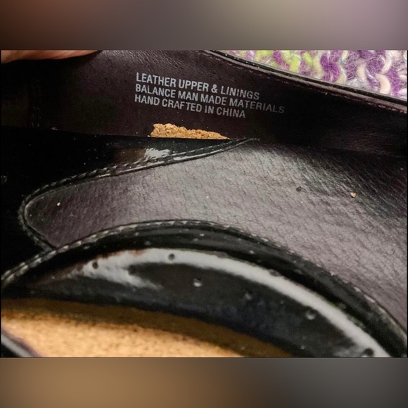 Born Black Bow Embellished Leather Ballet Flats Size 7 - Picture 10 of 11